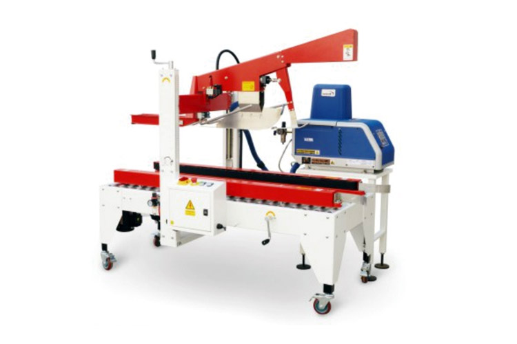 Hot melt type cover carton sealer