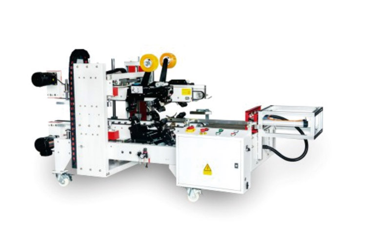 Semi-automatic corner carton sealer