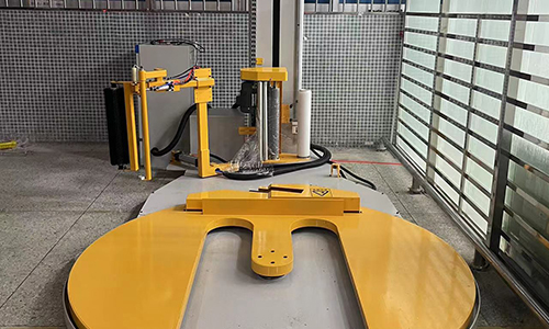 M-type pallet wrapping machine helps solve the bottleneck of ground access