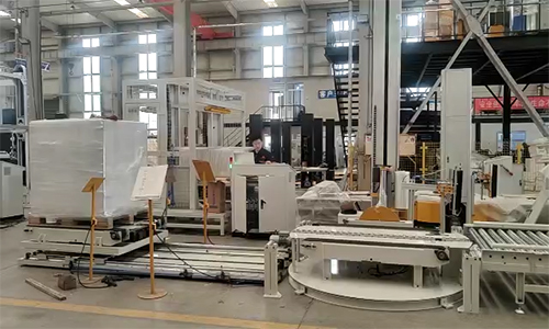 Automatic sword-piercing pallet baler improves the level of pallet baling automation and helps enterprises build intelligent logistics systems