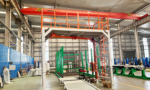 What if the pallet isn't easily rotated? The fully automatic cantilever wrapping machine allows you to wrap goods "while standing still."
