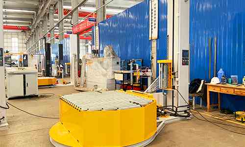 online Automatic Stretch Wrapping Machine Embedded Continuous Packaging System for Higher Line Throughput