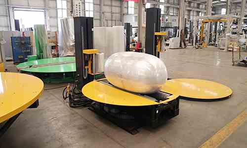 Loose Outer Packaging for Cylindrical Products? Cylindrical Stretch Wrapping Machine Standardizes Roll Wrapping