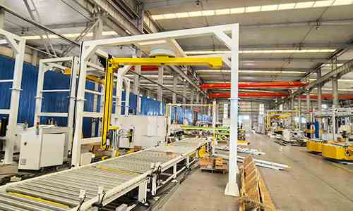 High Pallets Prone to Shaking? Rotary Arm Stretch Wrapping Machine Enables Static Load Wrapping
