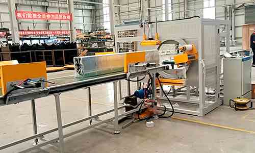 Horizontal Stretch Wrapping Machine for Pipe and Profile Production Lines  Designed for Automatic Conveying and Continuous Operation
