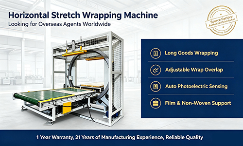 Horizontal Stretch Wrapping Machine SP1000 for Pipes